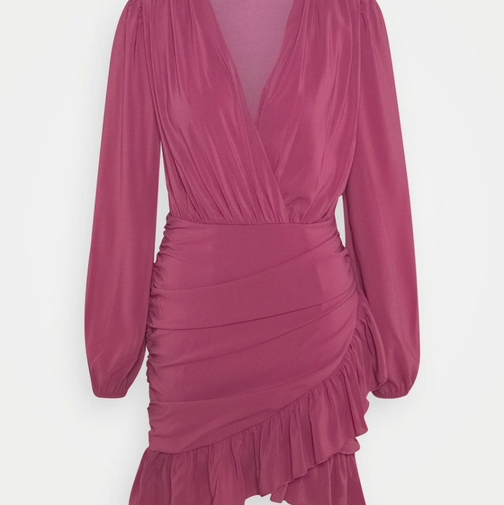Missguided FRILL WRAP BODYCON MINI DRESS - NWT